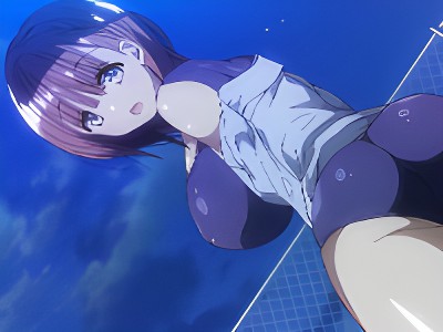 母乳が滴る巨乳美少女が夜のプールで秘密を分かち合う男子と熱く激しく絡み合う濃厚イチャラブH TokyoMotion