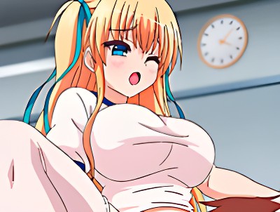 帰国前に彼氏と思い出づくりをする清楚で可愛い美少女ヒロインが穴開きブルマ姿でバックから激ピスされて昇天しちゃうラブラブエッチ aniporn