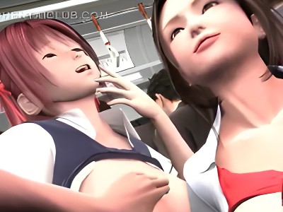 真面目な美少女JKとスケベな美人OLが混雑電車内で気に入ったサラリーマンを逆レイプする3Pセックス YouJizz