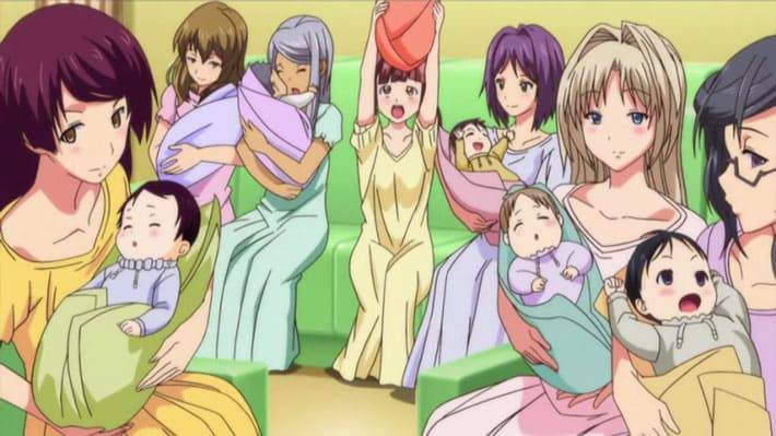 正妻の座を賭けて子作り合戦！候補全員が中出し懇願で奇跡の7人同時妊娠...当主の精子を奪い合うハーレム孕ませ物語、完。