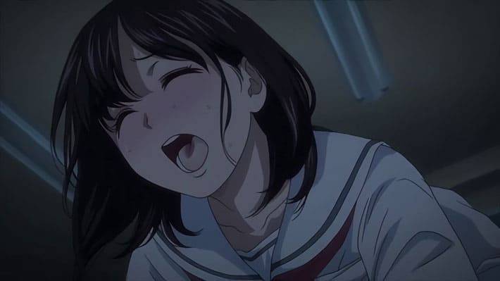 厳格な親への反発で生まれた別人格の夜子は性欲の権化…助けたお礼にと夜の学校で馬乗りになり荒々しい腰使いで僕の童貞を犯し続ける淫らなJK。