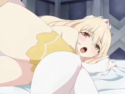 野盗から命を救ってくれた剣士様をお城に招きベッドで体を使ったお礼をするツンデレ姫のご奉仕エッチ aniporn