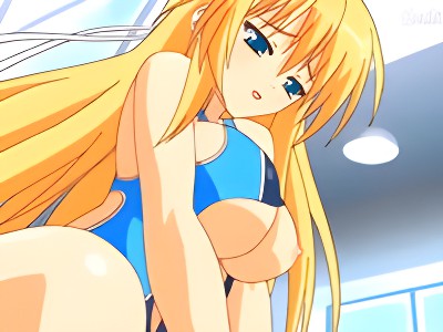 プールサイドで大好きな男子に跨って水着姿のまま騎乗位セックスでお互いに気持ちよくなっちゃう巨乳美少女 SpankBang