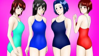 【エロ同人】お姉さん達がスク水で百合えっちするための島の話
