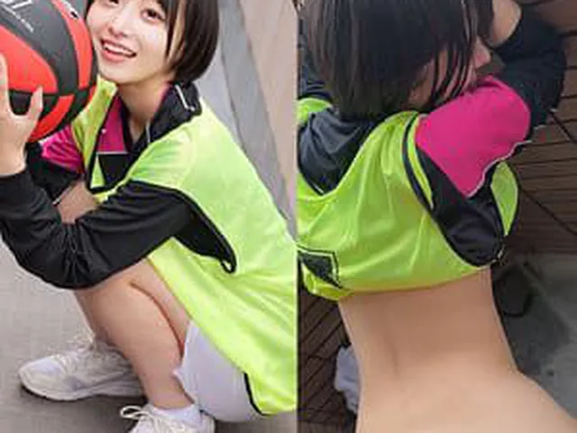 超絶美少女ボーイッシュなバスケ部員とカップルらしい青姦?青春中出しセックス
