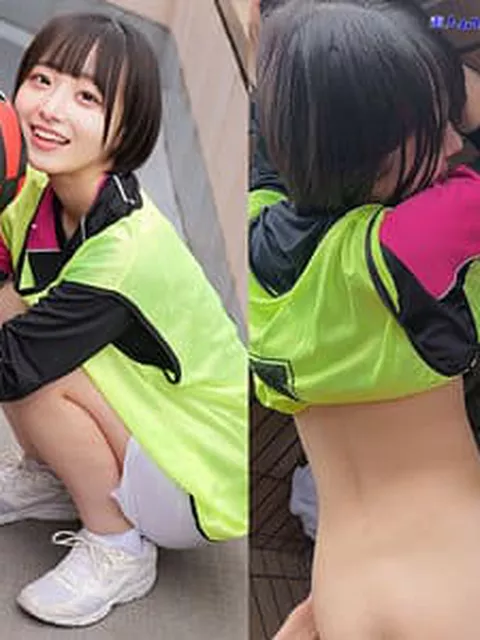 超絶美少女ボーイッシュなバスケ部員とカップルらしい青姦?青春中出しセックス