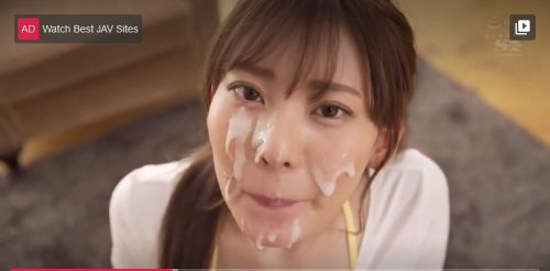 【楓ふうあ】＜お姉さん×顔射×パイ射＞モデル級のスタイル抜群の童顔＆癒し系AV女優のお姉さんが疑似チンポに物足りずAV男優と立ちバックSEX