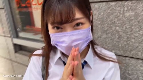 《素人JK》「エッチな事は好き❤」完全シロウトサクラ無しの現役JK女の子が集まる裏サイトで知り合った激カワJKと濃厚SEX