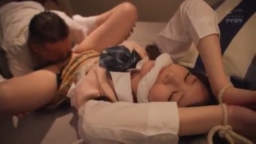 【相沢みなみ】《エロ動画×JK･拘束レイプ》言う事を聞かないJKを拘束し好きなように食い尽くす鬼畜オヤジｗ