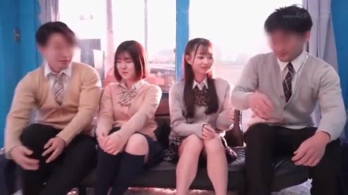 【高島愛】《エロ動画×JK･MM号》彼氏のチンポなら当てられるはず！街頭でゲットした現役JK女の子をマジックミラー号に誘い込み目隠し状態で彼氏のチンポ当てゲームに参加