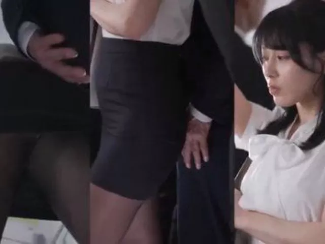 【金松季歩】《エロ動画×OL･痴漢》電車の中で痴漢される美人OLお姉さん