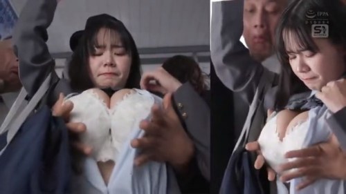 【田野憂】《エロ動画×JK･痴漢》毎朝見かける爆乳JKに我慢できず痴漢してやっていたら性に目覚めて痴漢を欲求する始末