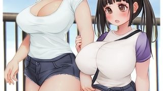 【エロ漫画】ふたば×なりあ Episode2 ふたなり娘をぬがさないでっ
