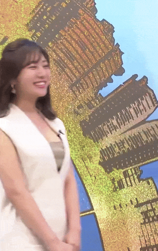 白戸ゆめのアナの谷間おっぱい！見せつけがエロすぎるｗｗｗ