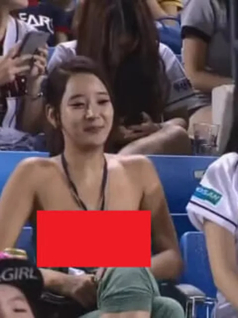 【動画】野球観戦してる美女がTVに映るも、めちゃくちゃ乳首見えてると話題にｗｗｗｗｗｗ