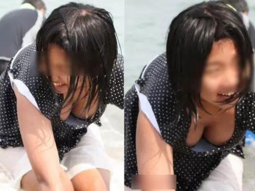 【盗撮】日常の胸チラ隠し撮り！ガードが薄すぎて乳首まで撮られる素人ギャル複数！