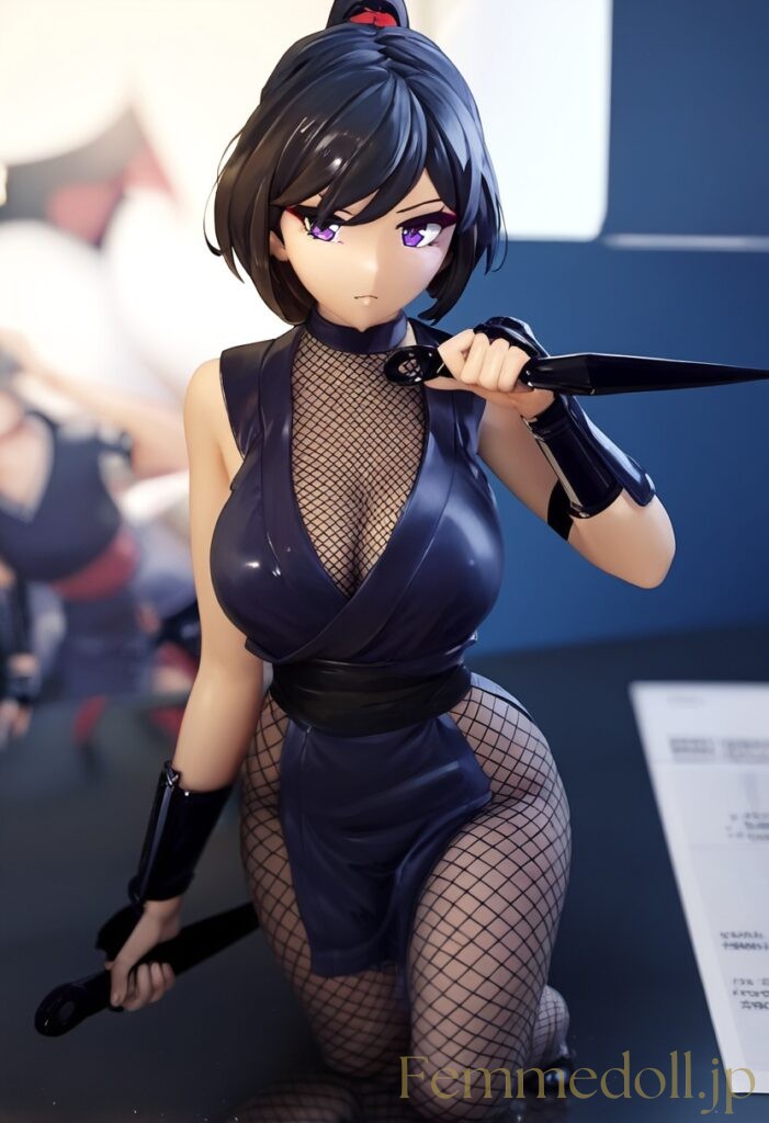 【エロ画像】　くノ一のエロかっこいいフィギュア風AIイラスト