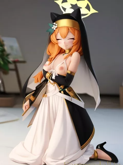 【エロ画像】ブルーアーカイブ マリーのフィギュア風AIイラストその３