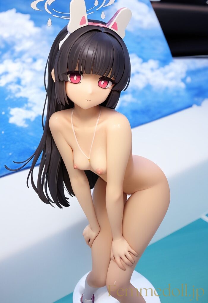 【エロ画像】ブルーアーカイブ ミユのフィギュア風AIイラスト