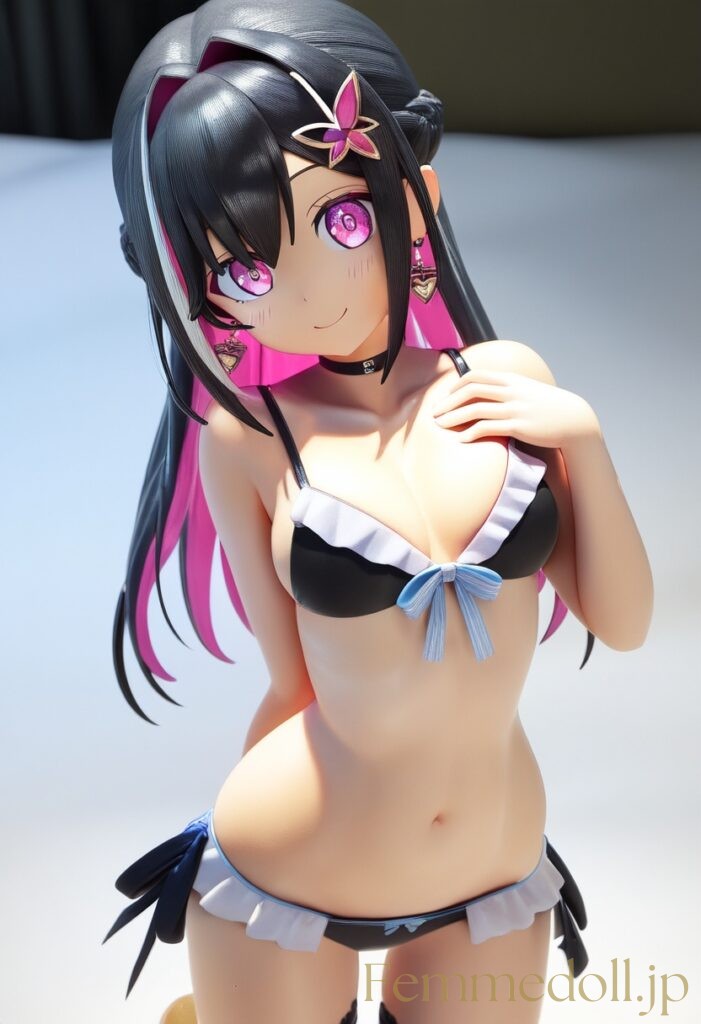 【エロ画像】Vtuber AZKiのフィギュア風AIイラスト