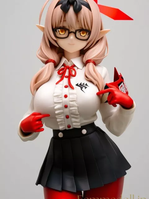 【エロ画像】ブルーアーカイブ チナツのフィギュア風AIイラスト