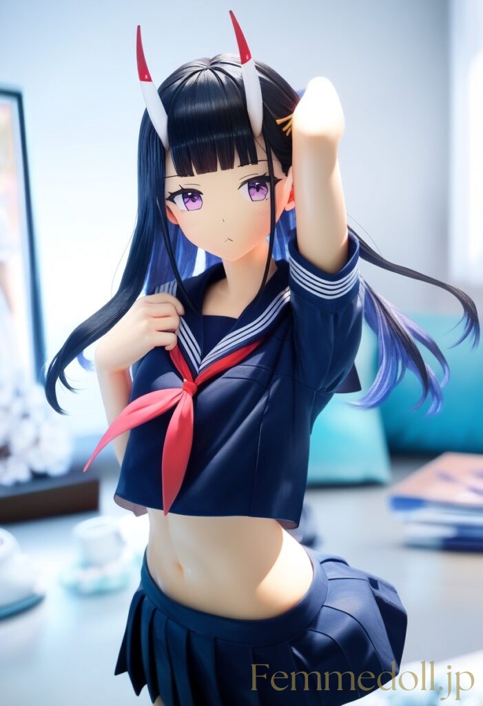 アズールレーン　能代のフィギュア風エロ画像