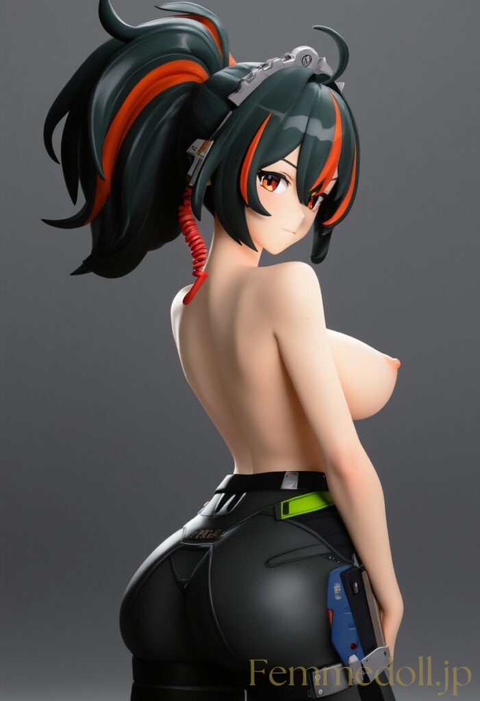 ゼンゼロ　朱鳶のフィギュア風エロ画像