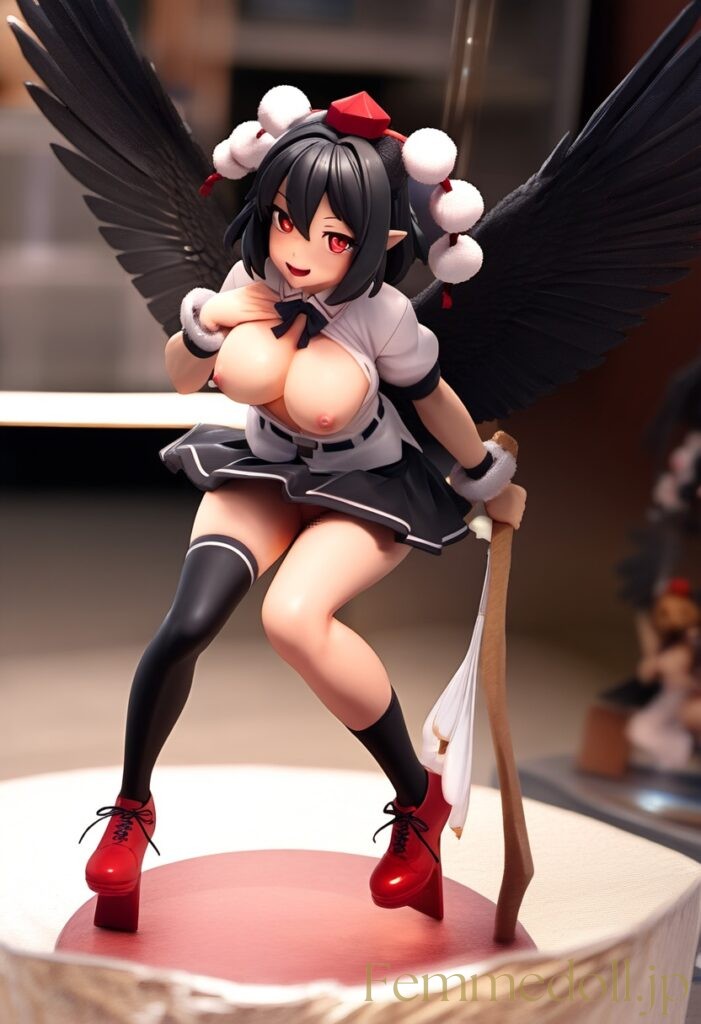 東方Project 射命丸のフィギュア風エロ画像