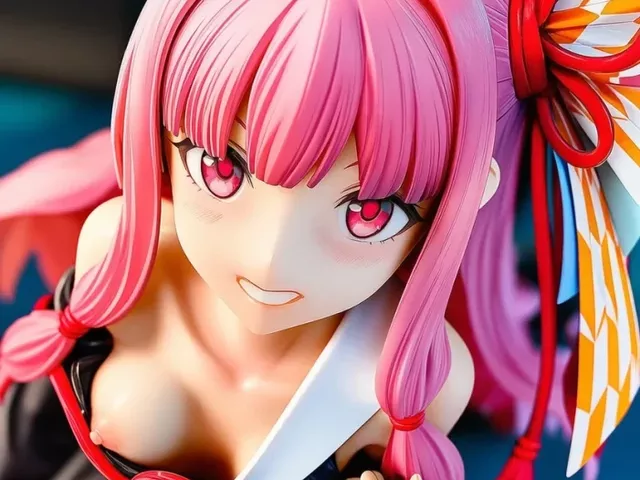 【VOICEROID】琴葉茜の誘惑チラ見せ、欲情の微笑み【フィギュア風AI30枚】