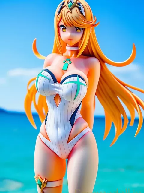 【ゼノブレ】ヒカリ：雲海の波濤に揺らぐ黄金の誘惑【AI生成イラスト30枚】