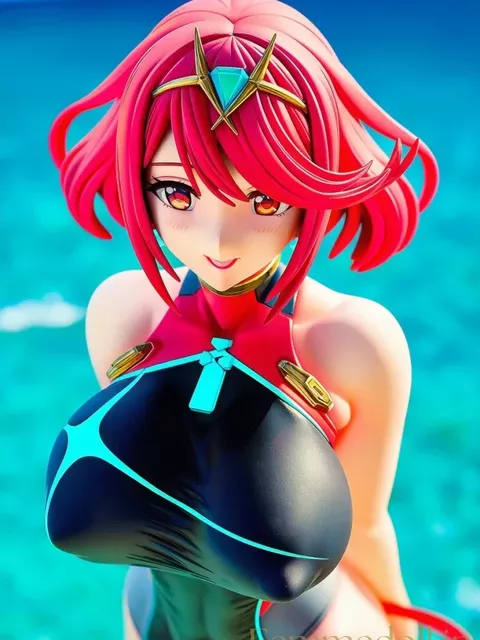 【ゼノブレイド】ホムラ：波打ち際の秘められた炎【AI生成イラスト30枚】