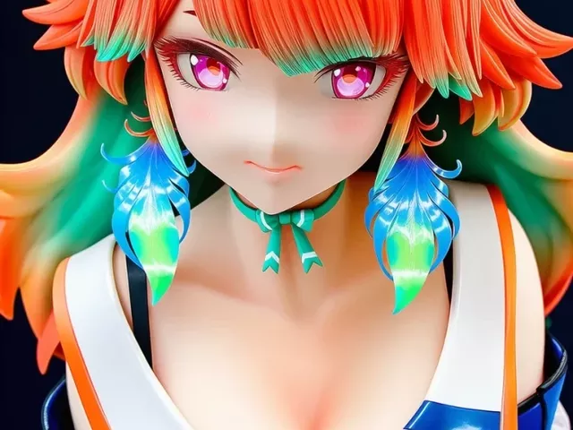 【Hololive】Kiara「熱くなってきたわ…」巨乳フィギュア風で悶え誘惑【エロイラスト30枚】