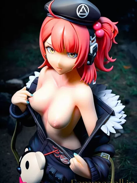 【ドルフロ】MP7：崩壊都市の闇に浮かぶ赤髪少女の秘められた裸身【AI生成イラスト24枚】