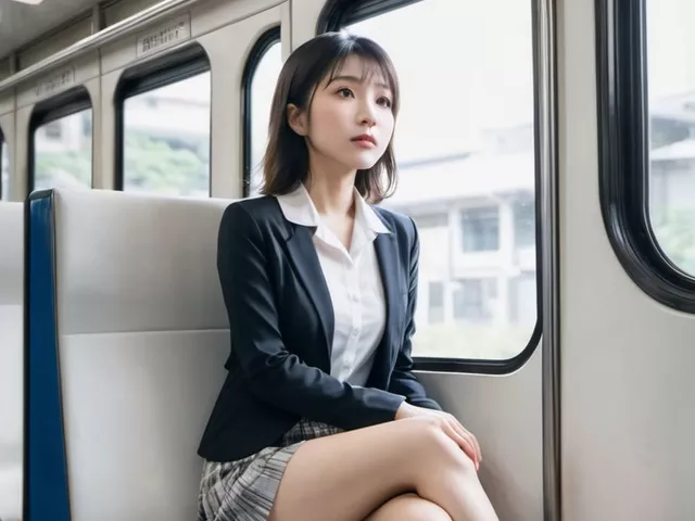 ミニスカ・ショーパン画像まとめ その49（対面電車編）