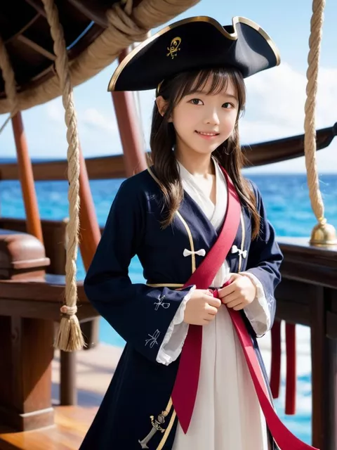 かわいい妹画像まとめ その11（海賊コスプレ編）