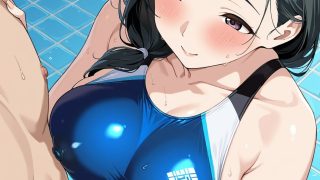 【エロ同人】濡れ妻中出し 爆乳人妻が集まる大人の水泳教室
