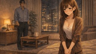 【エロ同人】終電を逃した夜、彼女は上司の家に泊まった ―帰れない理由―