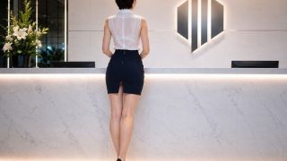【エロ同人】飼育された美人受付嬢の巨尻