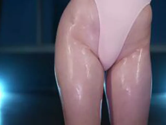 【フェチ画像】ハイレグレオタードで踊る人気アイドルのテッカテカボディ????Gカップ×尻フェチ【篠見星奈】