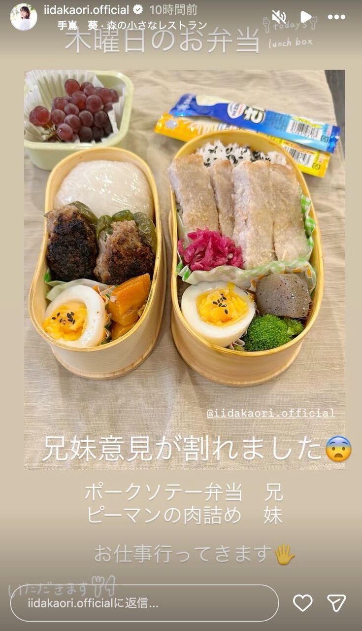 元モー娘。飯田圭織の兄妹別弁当にマジで打たれた！ 栄養神レベルでママ力高すぎ