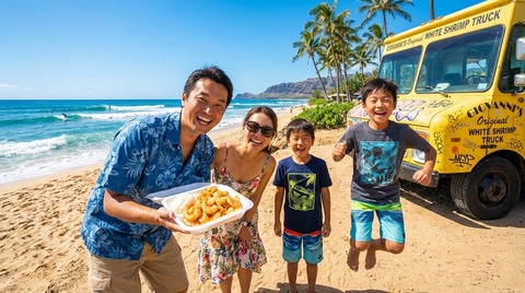 【2026年最新】ノースショア完全ガイド！絶品ガーリックシュリンプ＆全米No.1シェイブアイスを父ちゃんが徹底解説