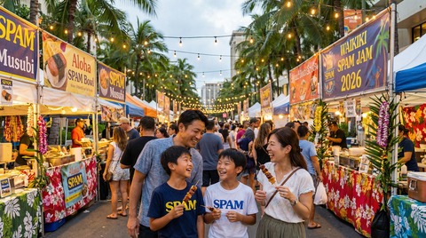 【第22回・2026年4月25日】ワイキキ・スパムジャム完全ガイド！ドローンショー・フード30種・子連れ攻略を父ちゃんが徹底解説