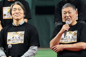 【ゴジラと番長…にこやかに共演！】清原和博が東京Dに登場…ファンフェスタ同窓会で松井秀喜と久しぶりに共演！　