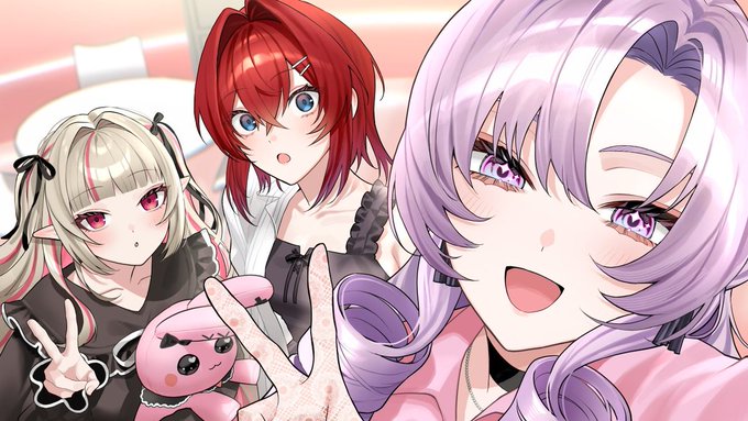 【3人の友情！？】深夜に最強かわいいパフェ作ったら大騒ぎ！アンジュ・カトリーナ 壱百満天原サロメ 魔界ノりりむ