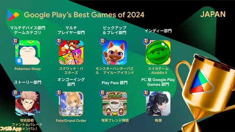 Google Play ベスト オブ 2024: 最高のアプリとゲームが勢揃い
