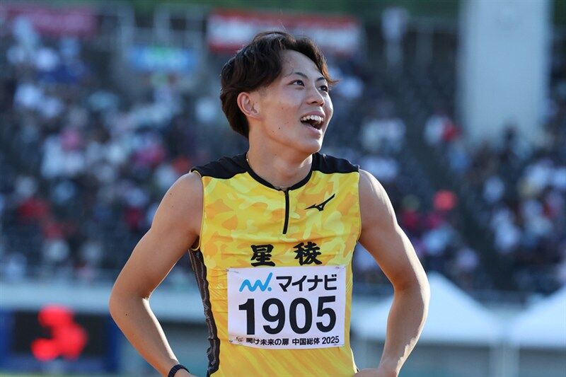 インターハイで衝撃の男子100m日本高校新誕生！“桐生超え”星稜2年生・清水空跳10秒00に会場騒然