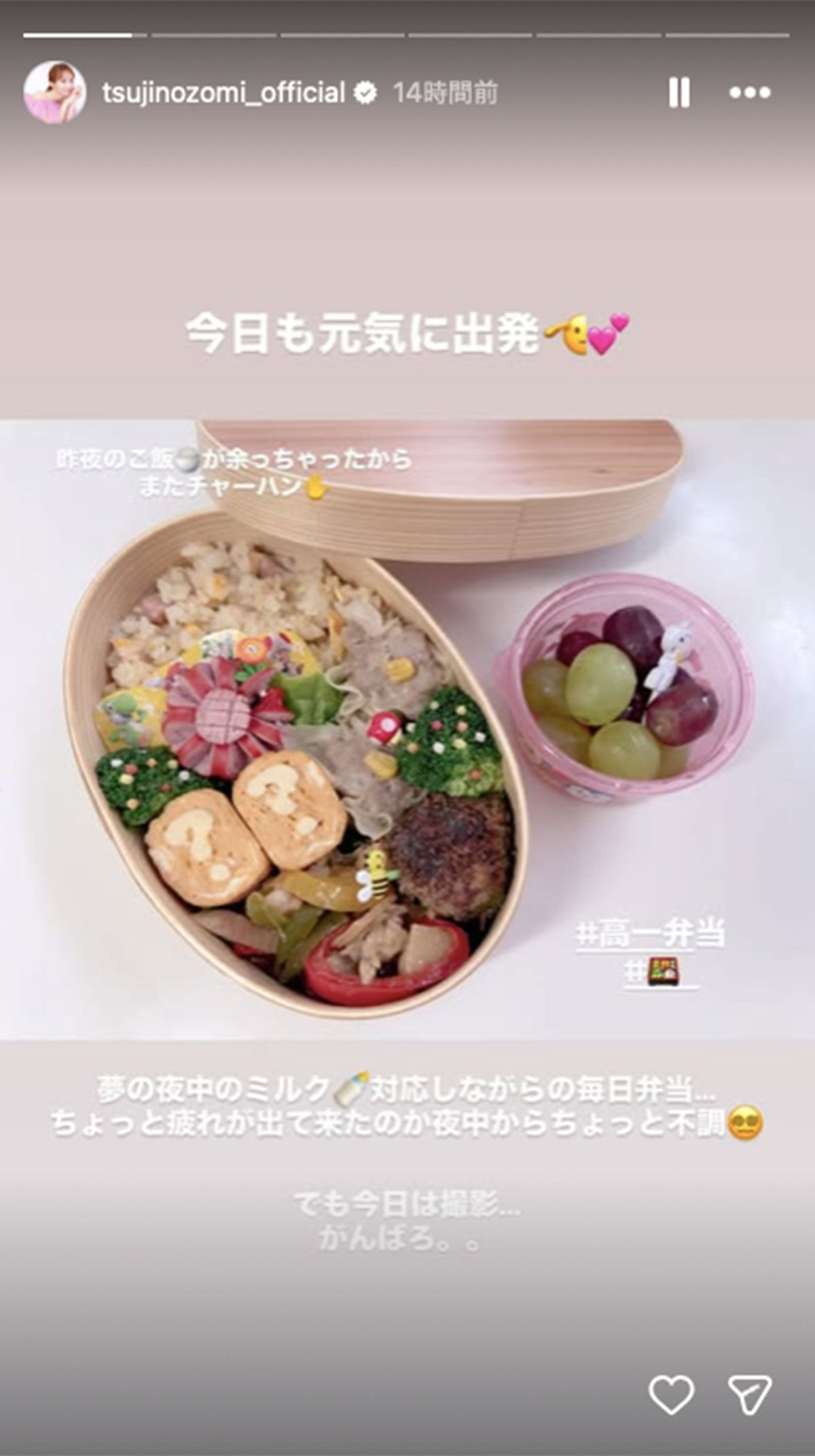 辻希美、長男に「スーパーマリオ風」弁当用意するも「キャラ弁マウント」だと物議