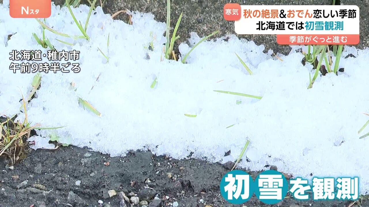 北海道で初雪観測　雪は降る熊は出る　除雪グッズ販売も急増！
