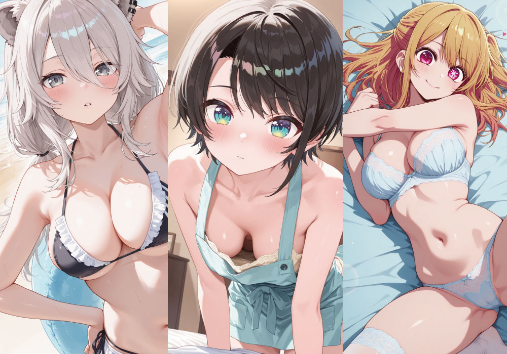 【AIイラスト】胸チラ・メイド・おかゆん・はあちゃま・アーニャ・ライザ・Xの気になるAI画像【2025/10/04】
