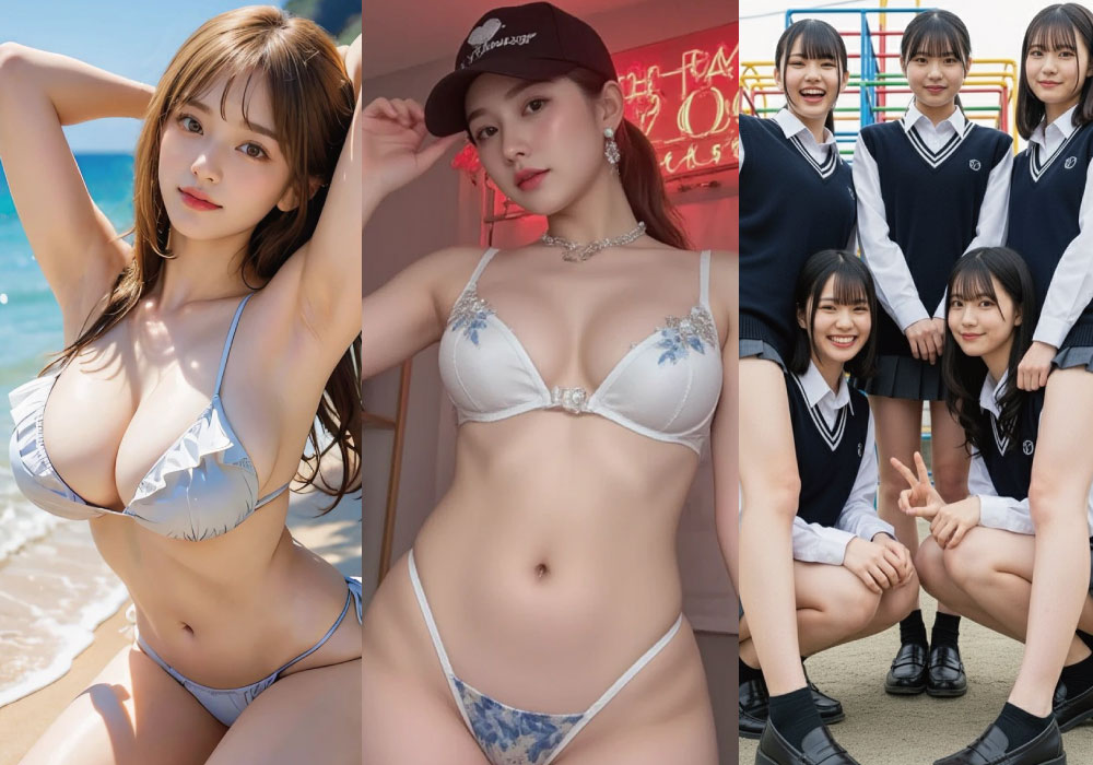 【AIグラビア】制服・空手・水着・OL・Xの気になるAI画像【2025/10/14】